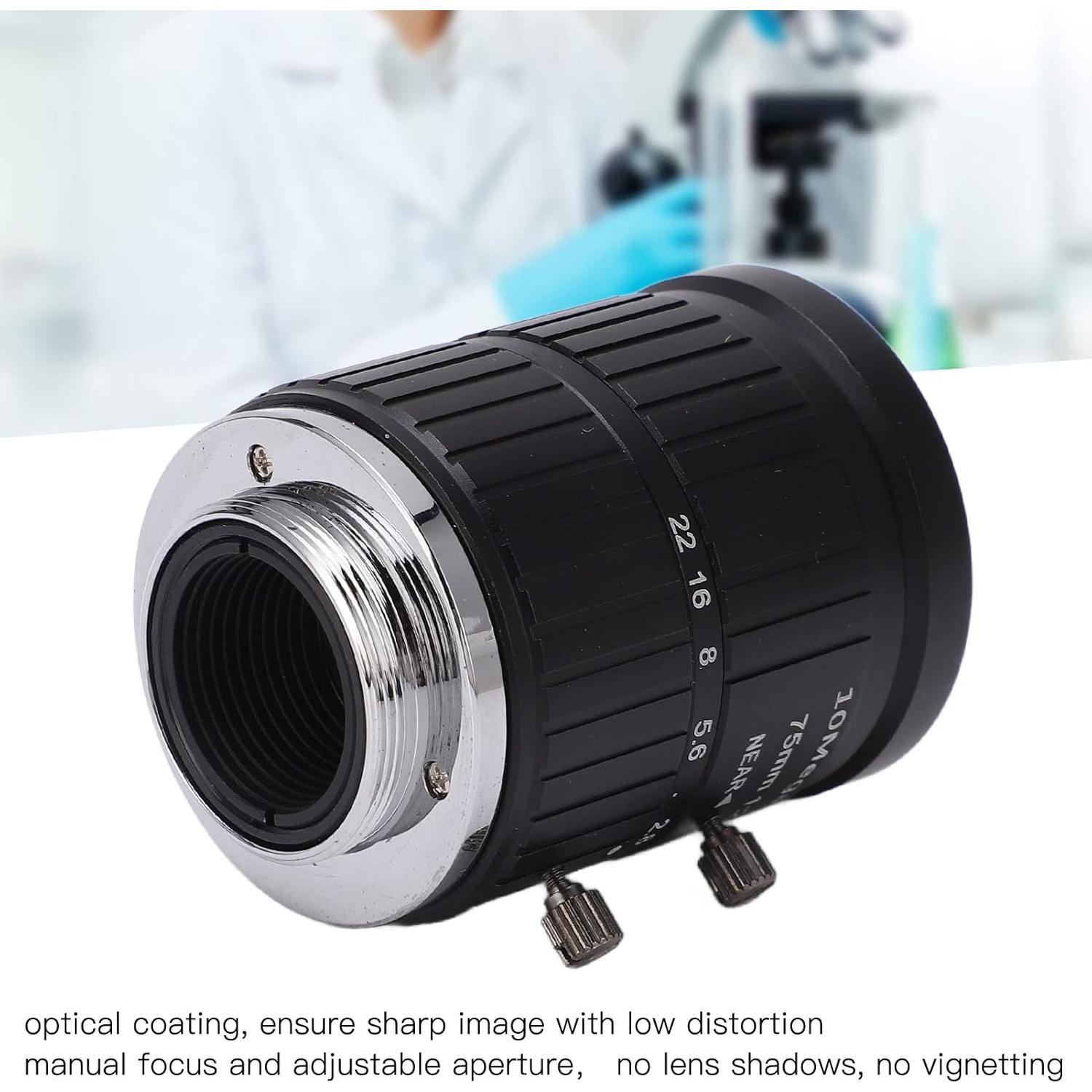 Lente de Cámara Sonew 10MP 75mm F2.8 Montura C Manual