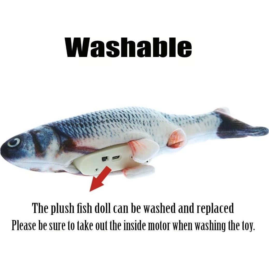 Pez de Peluche Interactivo Eléctrico Xuanyun 28x13 cm