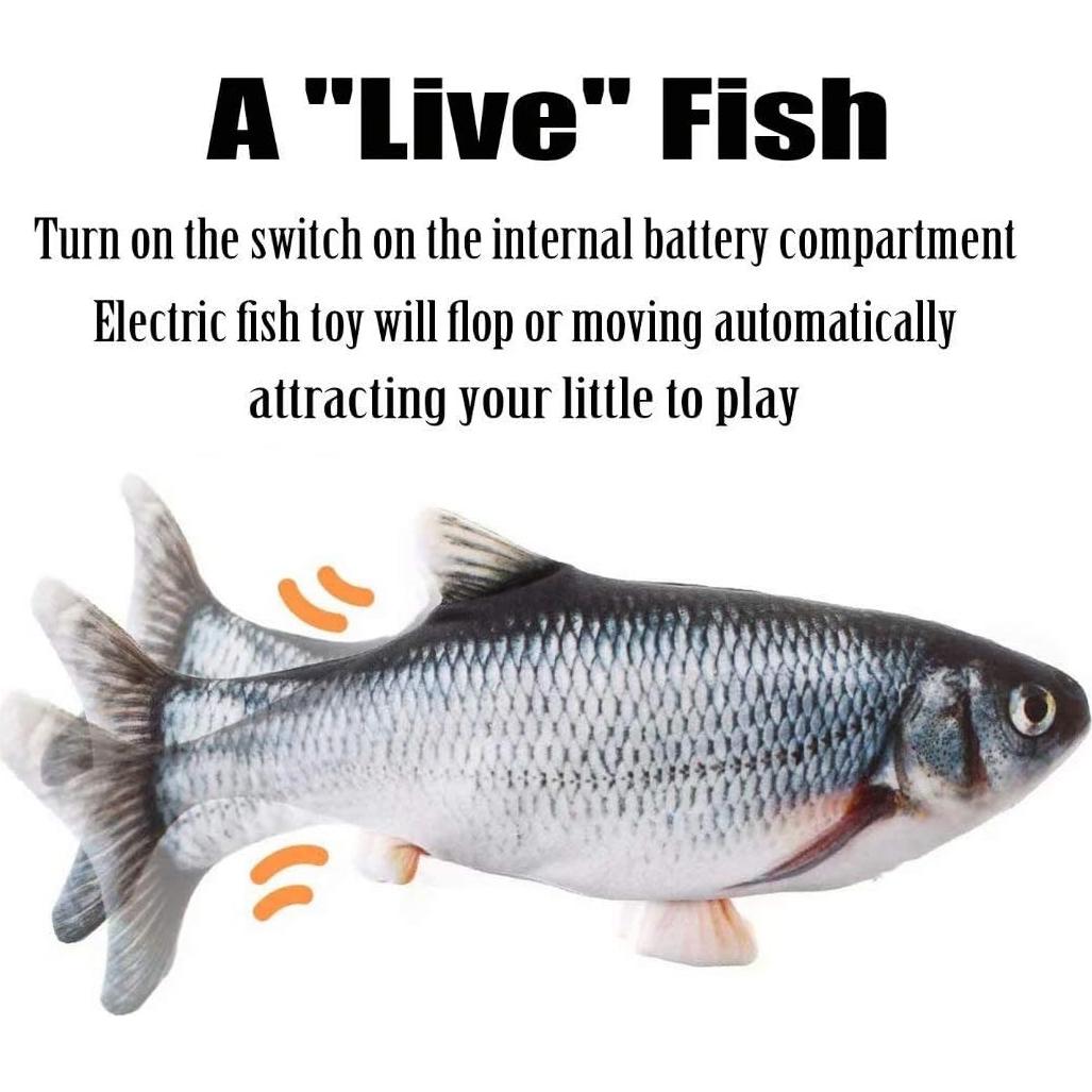 Pez Eléctrico Interactivo Xuanyun 27,9x12,7cm Carga USB