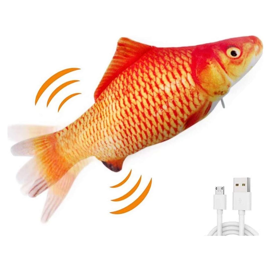 Pez Eléctrico Interactivo Xuanyun Rojo 27,9 cm Carga USB