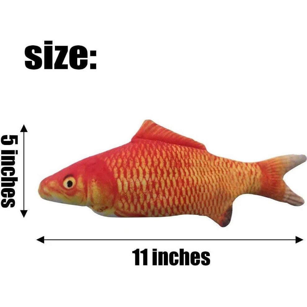 Pez Eléctrico Interactivo Xuanyun Rojo 27,9 cm Carga USB