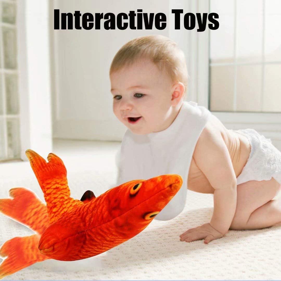 Pez Eléctrico Interactivo Xuanyun Rojo 27,9 cm Carga USB