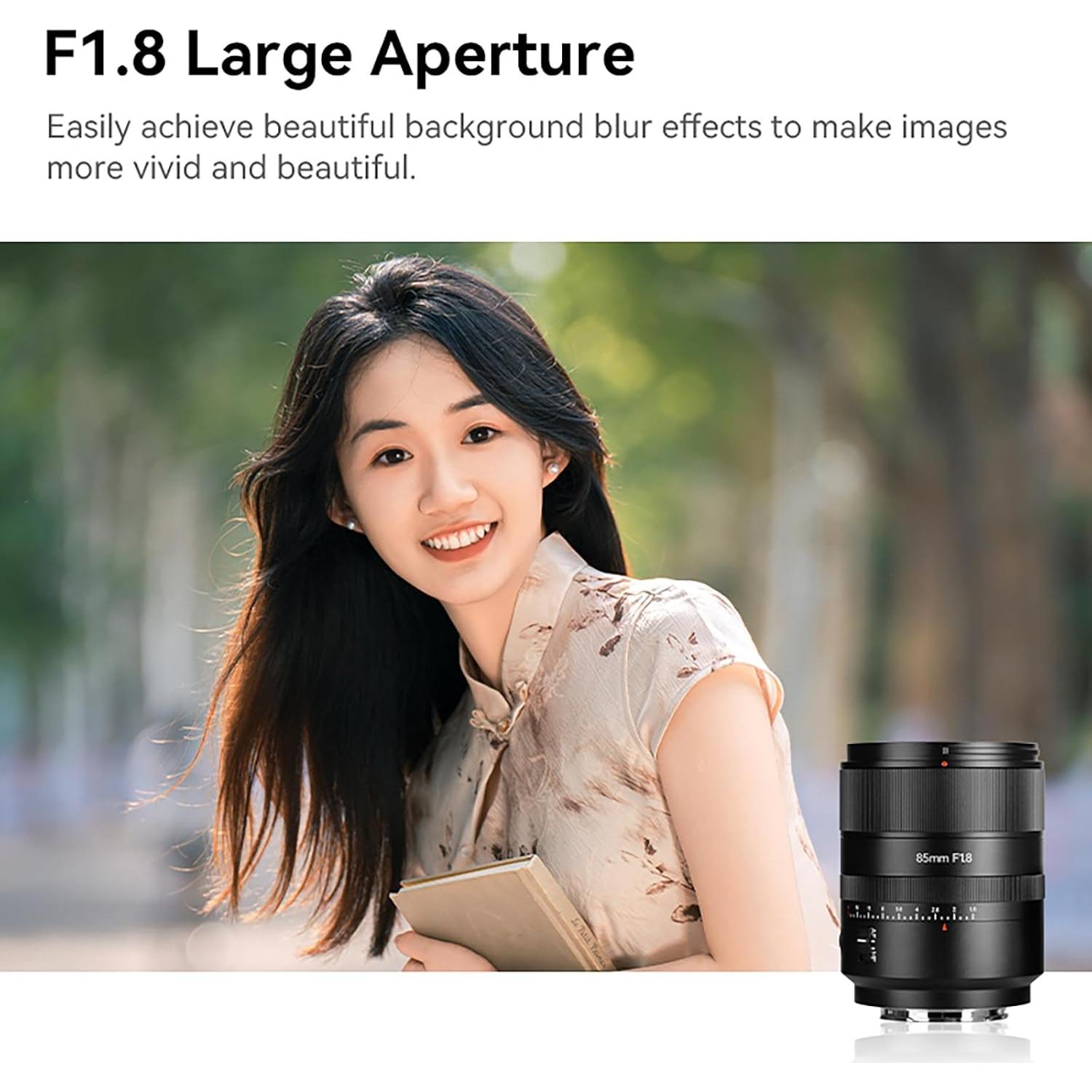 Lente 7artisans AF 85mm F1.8 Full Frame STM Enfoque Automático