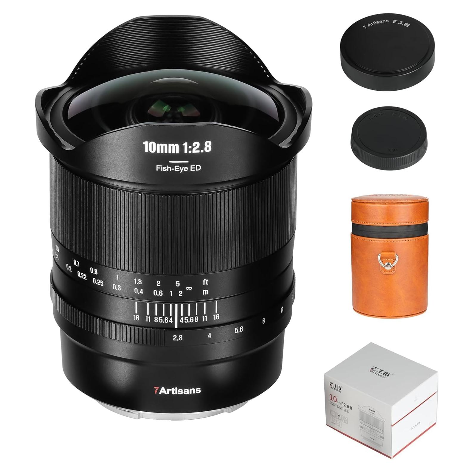 Lente 7artisans 10mm F2.8 II Fisheye Ultra Gran Angular