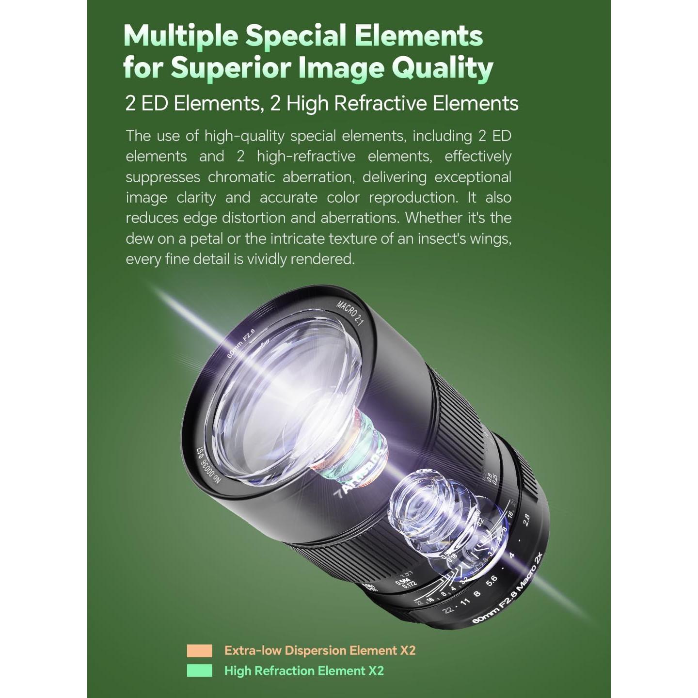 Lente Macro 60mm F2.8 2X 7ARTISANS para Cámaras Sony