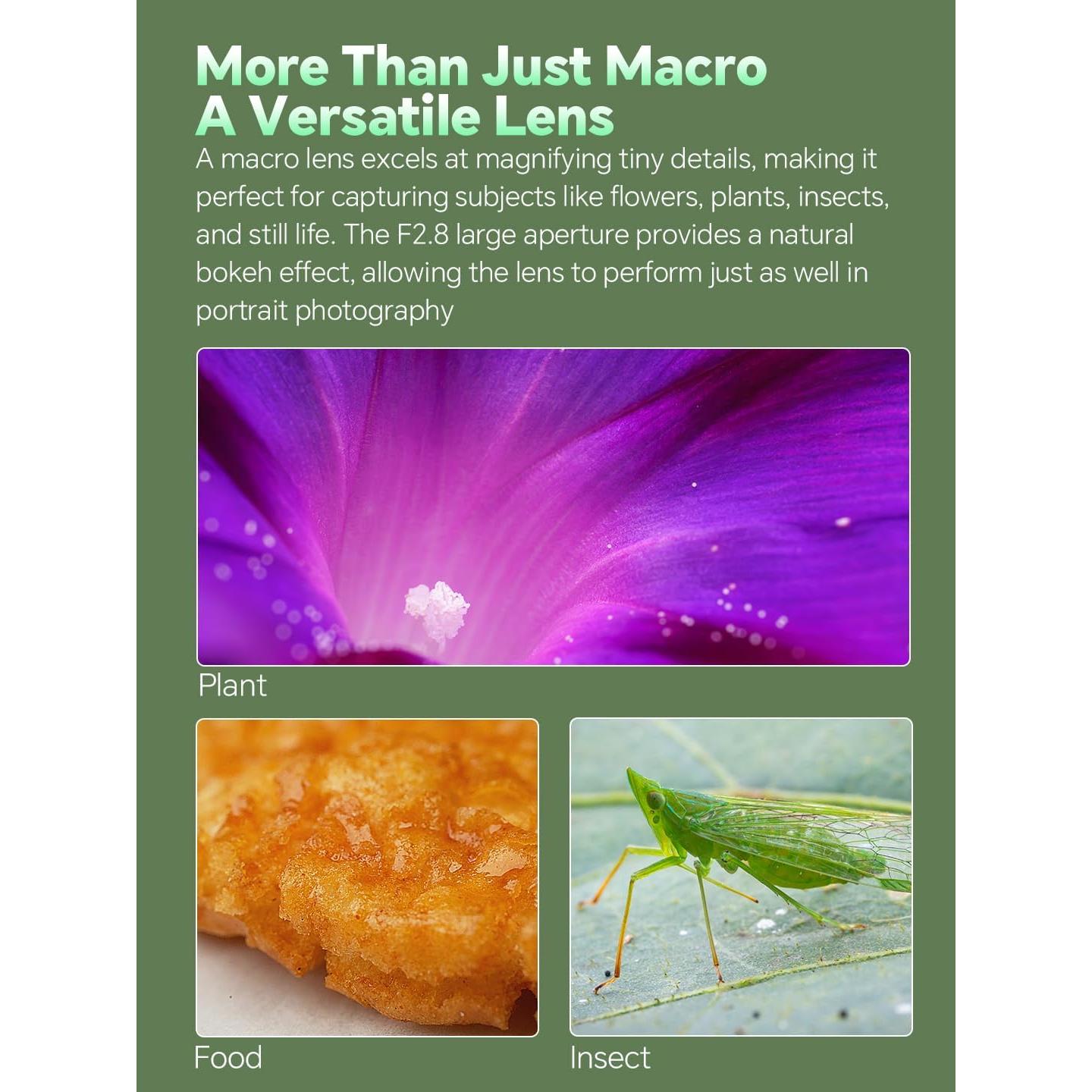 Lente Macro 60mm F2.8 2X 7ARTISANS para Cámaras Sony