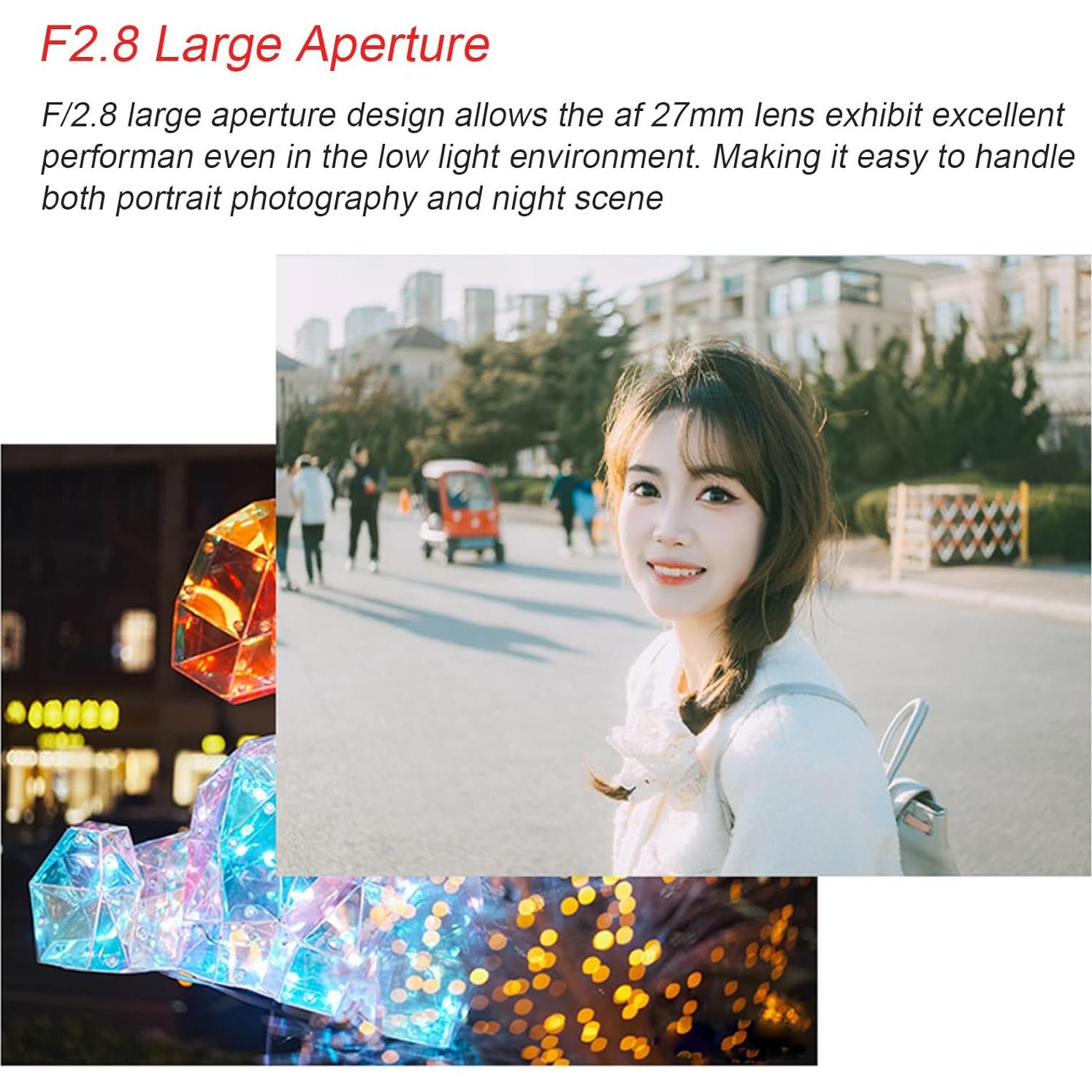 Lente 7artisans 27mm F2.8 AF STM para Montura Sony E