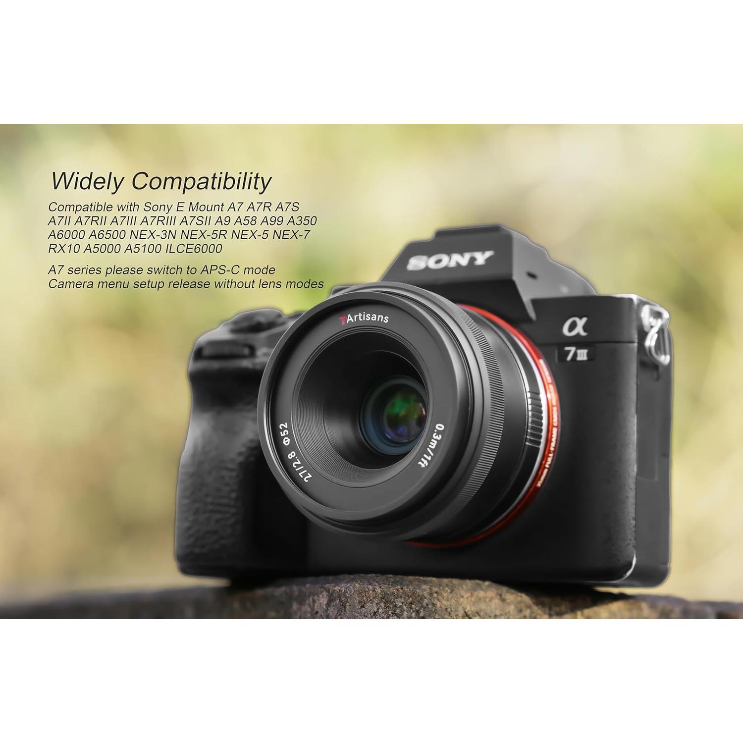 Lente 7artisans 27mm F2.8 AF STM para Montura Sony E