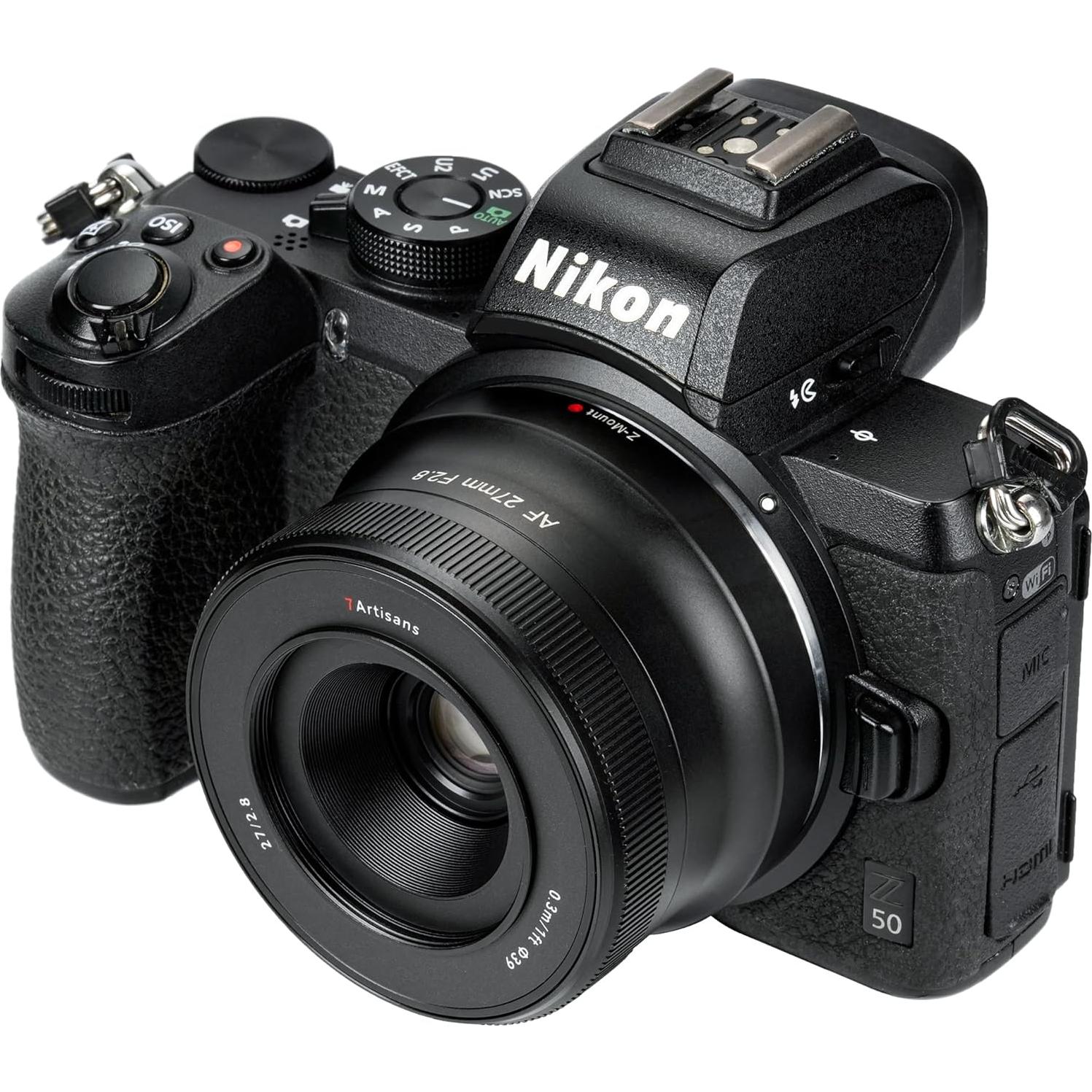 Lente 7artisans 27mm F2.8 Autofocus para Nikon Z - Gran Apertura