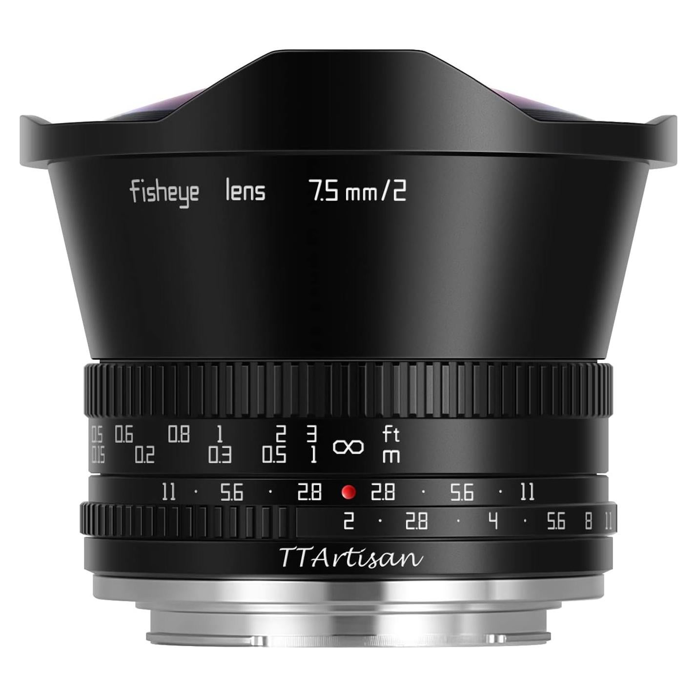 Lente Gran Angular TTArtisan 7.5mm F2.0 para Fuji X