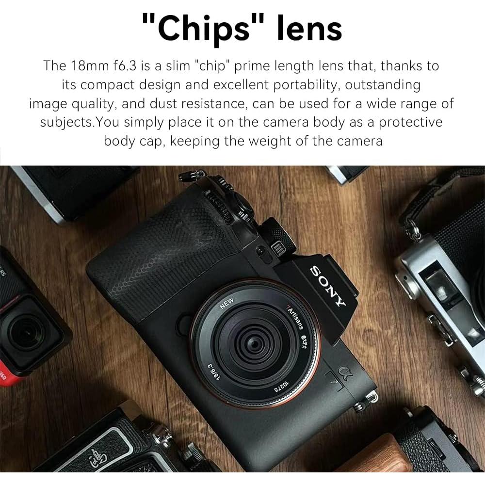 Lente Pancake 7artisans 18mm F6.3 II para Nikon Z - Enfoque Manual