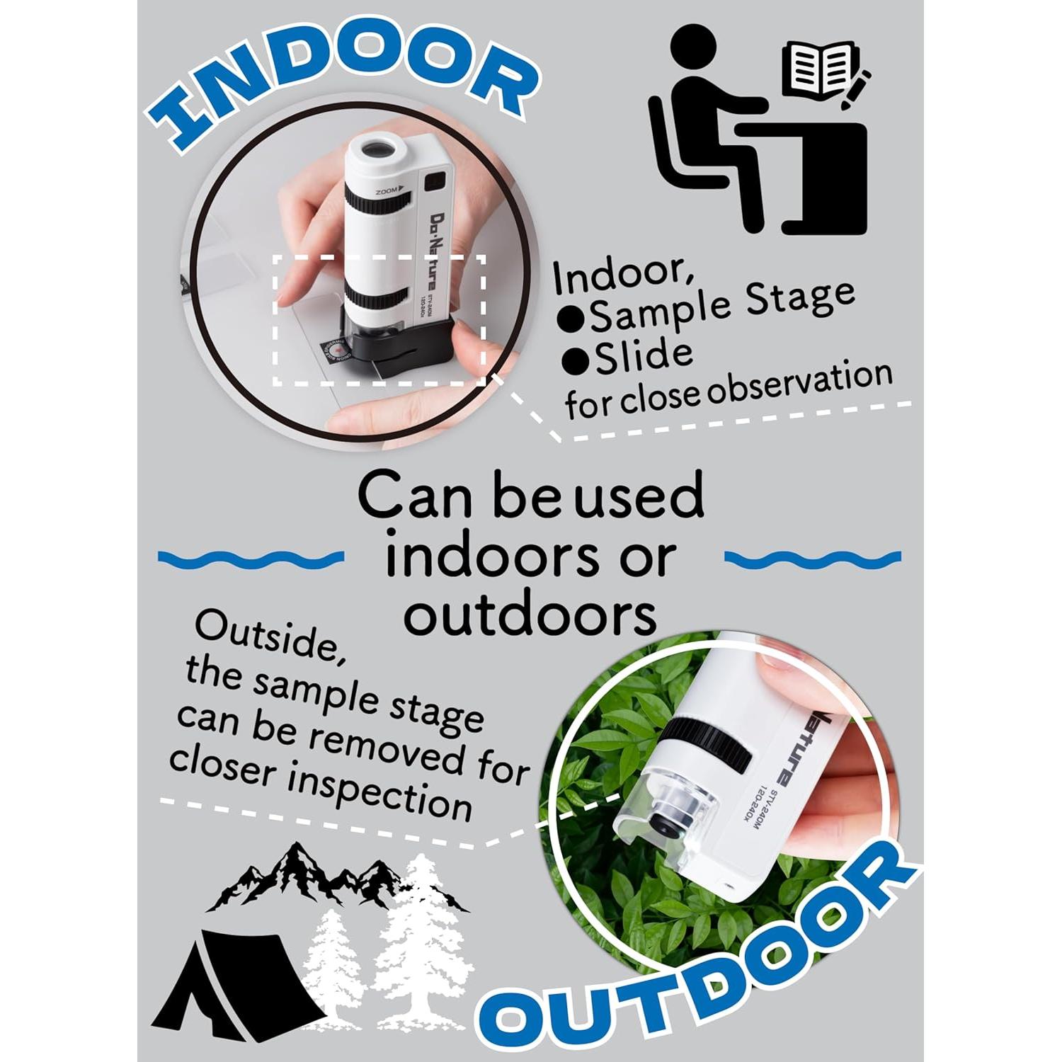 Microscopio Kenko STV-240M WSA 120-240x con Adaptador Smartphone