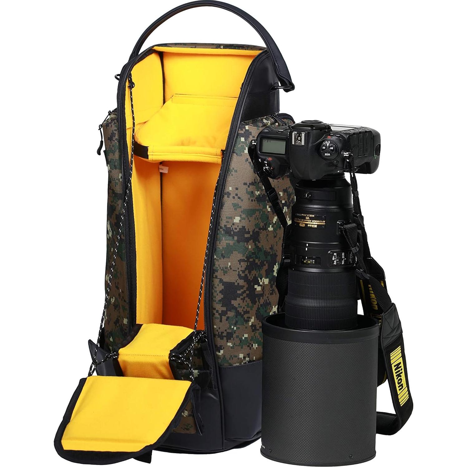 Mochila para cámara Kenko Aosta Sanctuary III 600mm F4 Camuflaje Verde