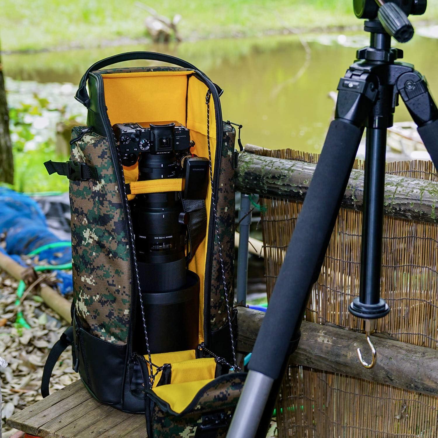 Mochila para cámara Kenko Aosta Sanctuary III 600mm F4 Camuflaje Verde