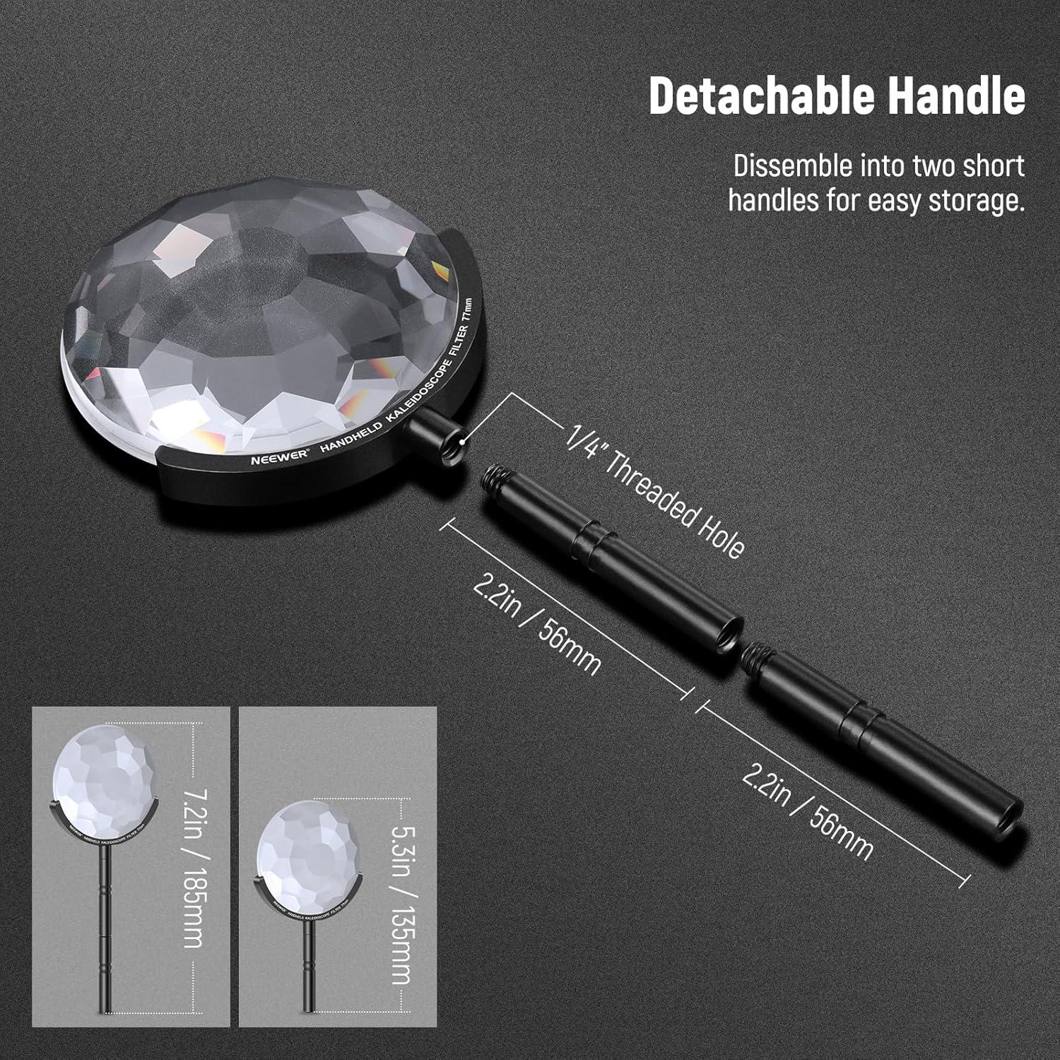 Filtro de Prisma de Caleidoscopio NEEWER 77mm para Cámara