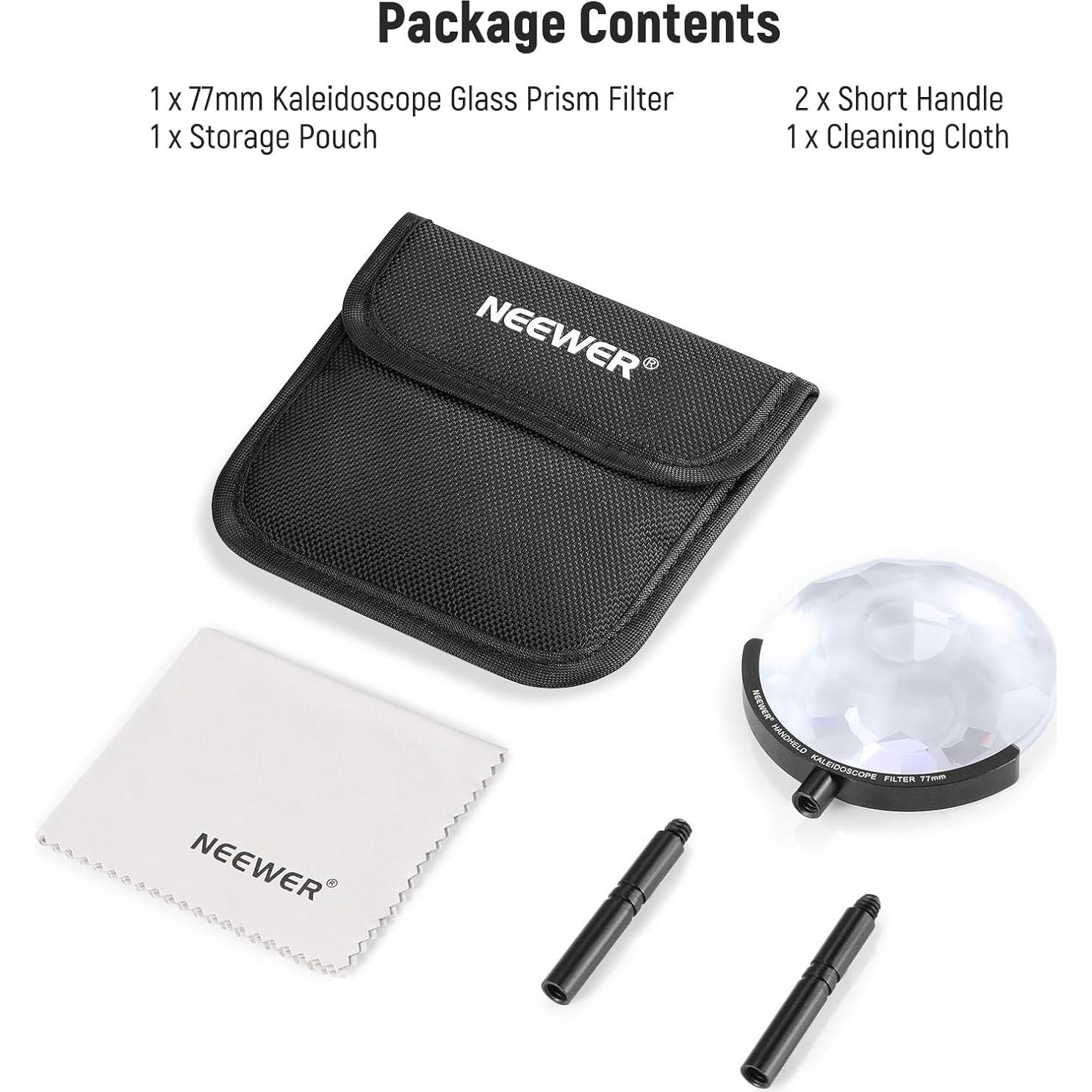 Filtro de Prisma de Caleidoscopio NEEWER 77mm para Cámara