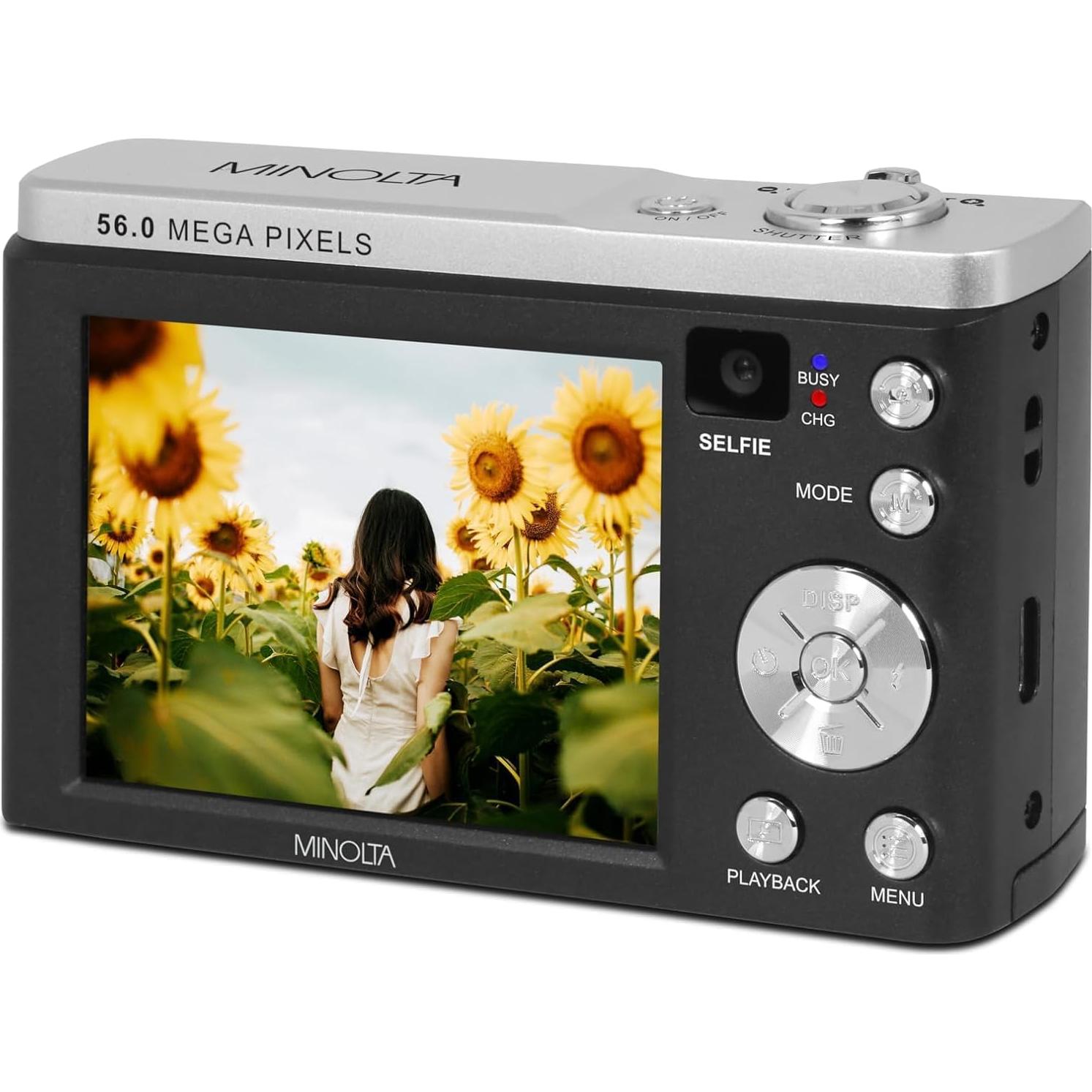 Cámara Digital Minolta MNB5Z 56MP Doble Lente Zoom 5X 5K