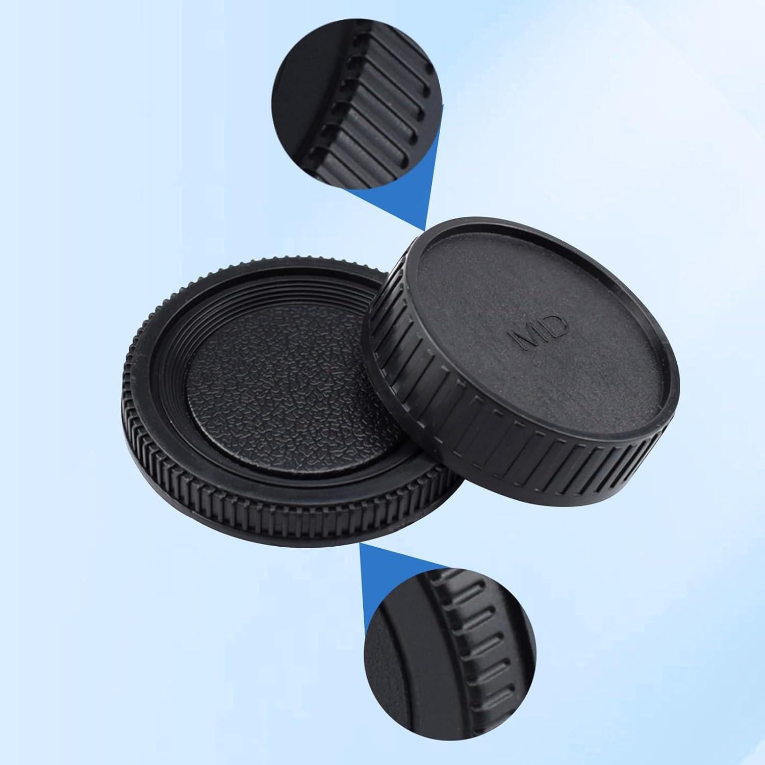 Tapa de Cuerpo y Tapa Trasera de Lente Minolta MD/MC