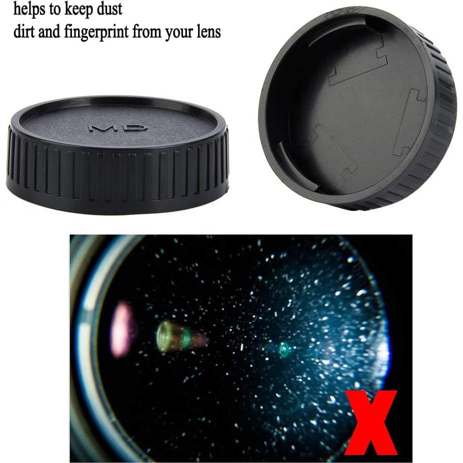 5 Piezas Tapa Trasera de Lente Minolta Montura MD - Plástico