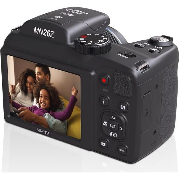 Cámara Digital Minolta MN26Z 20MP 26x Zoom FHD 1080p Negro