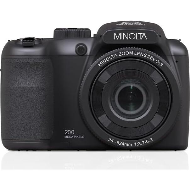 Cámara Digital Minolta MN26Z 20MP 26x Zoom FHD 1080p Negro
