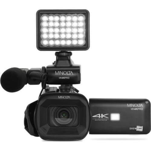 Camcorder Profesional Minolta MN4KPRO 4K60FPS 64MP WiFi