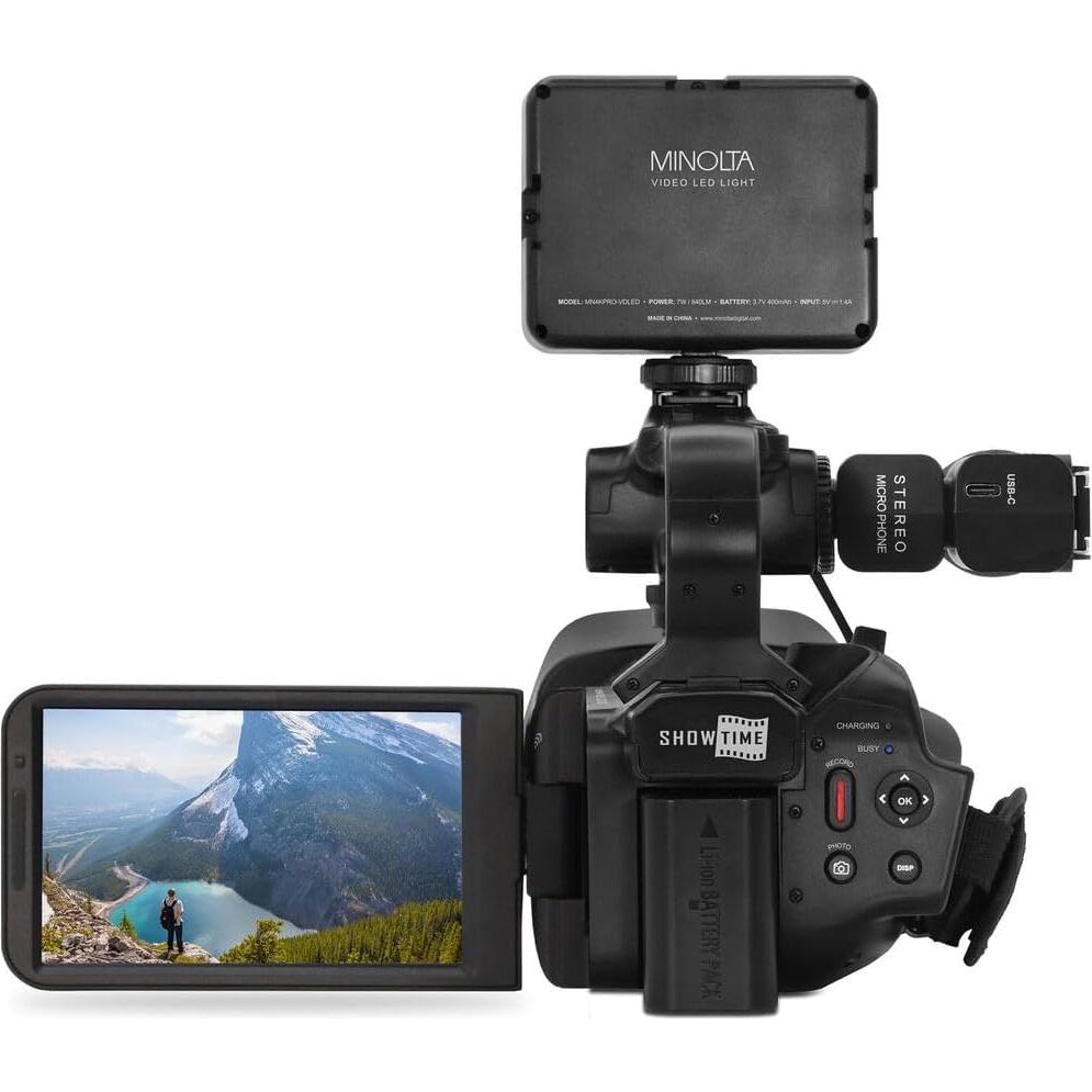 Camcorder Profesional Minolta MN4KPRO 4K60FPS 64MP WiFi