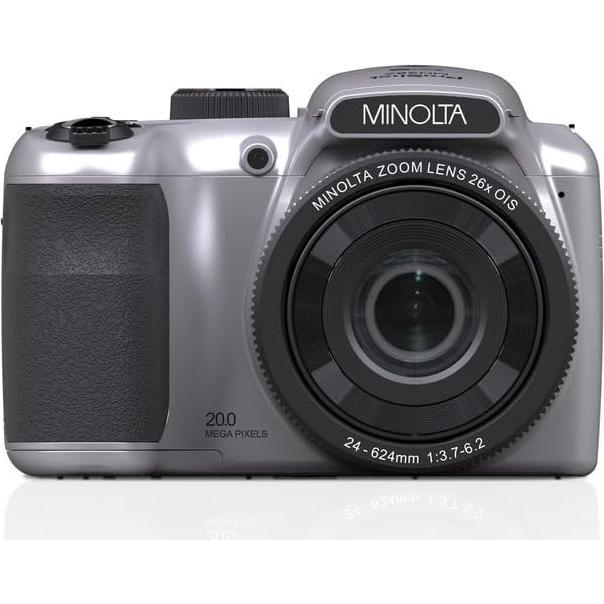 Cámara Digital Minolta MN26Z 20MP 26x Zoom Óptico Plata