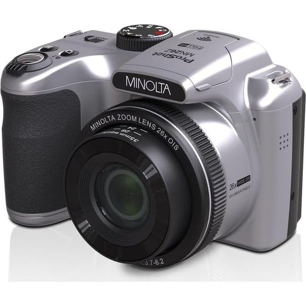 Cámara Digital Minolta MN26Z 20MP 26x Zoom Óptico Plata