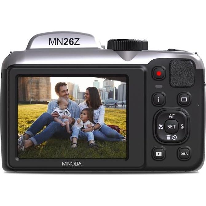 Cámara Digital Minolta MN26Z 20MP 26x Zoom Óptico Plata