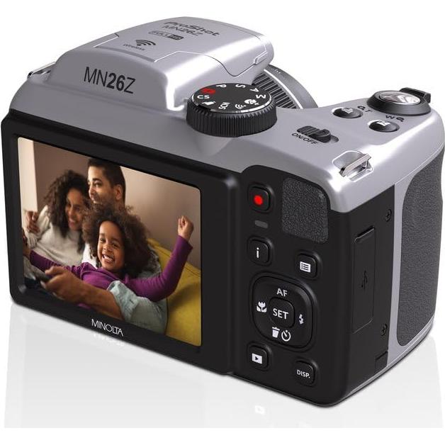 Cámara Digital Minolta MN26Z 20MP 26x Zoom Óptico Plata