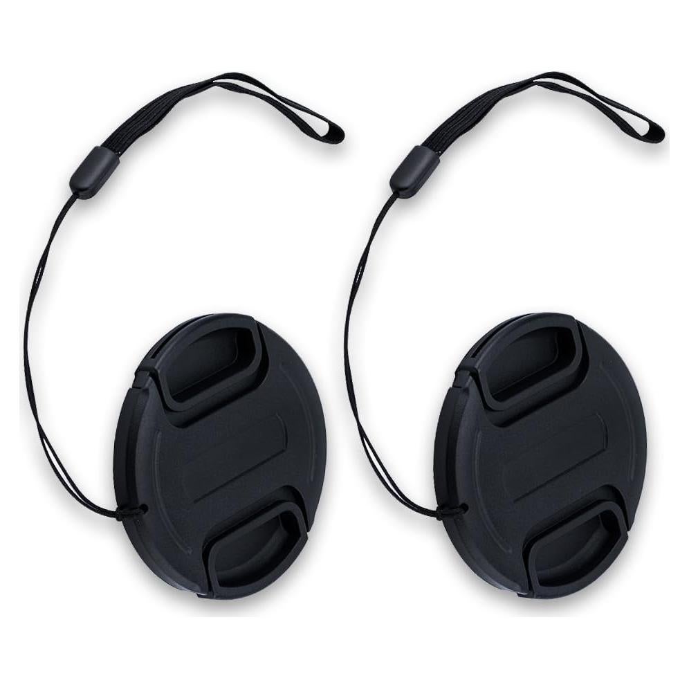 Tapa de Lente JJC 62mm con Cierre Central - 2 Paquetes