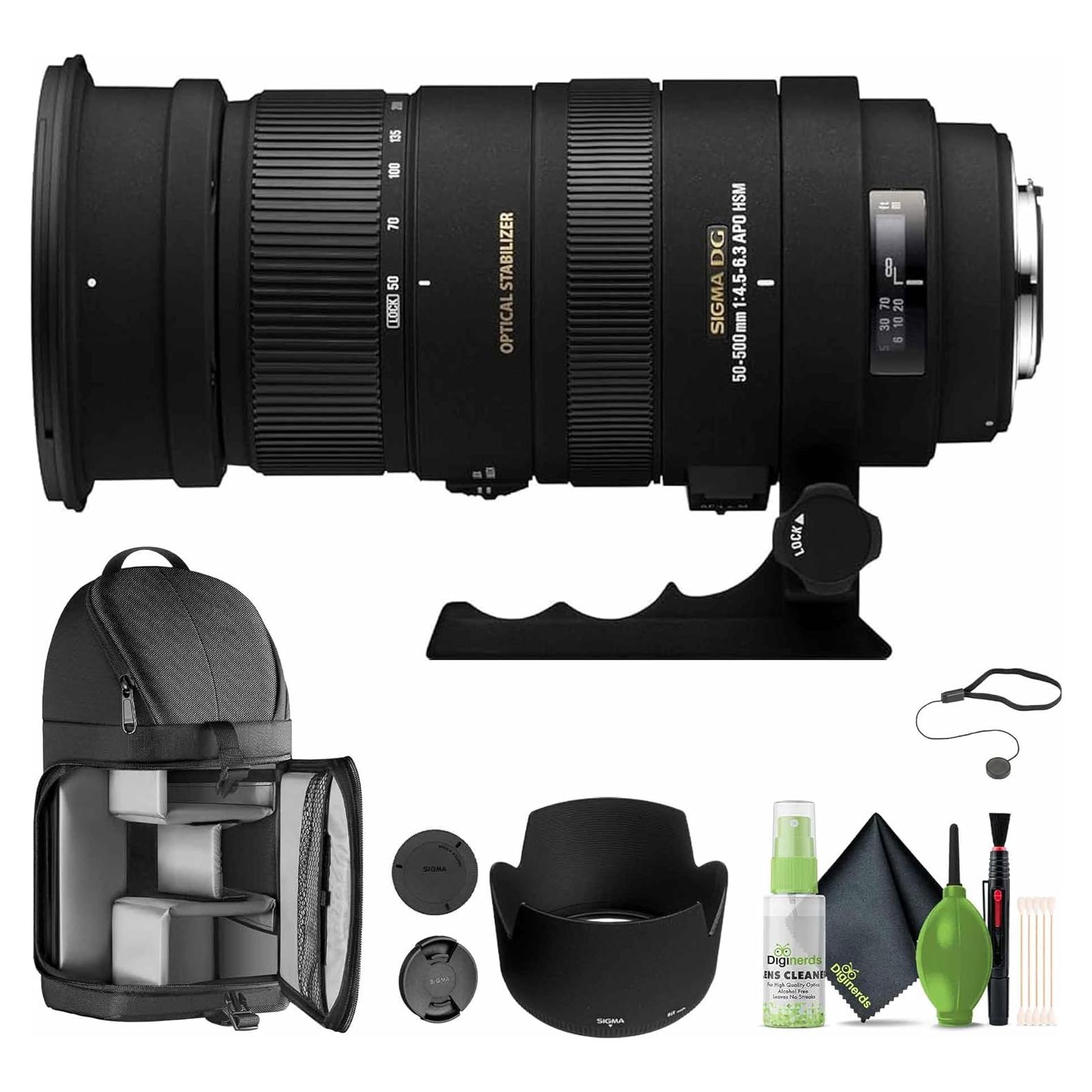 Lente Sigma 50-500mm f/4.5-6.3 APO DG OS HSM para Sony/Minolta