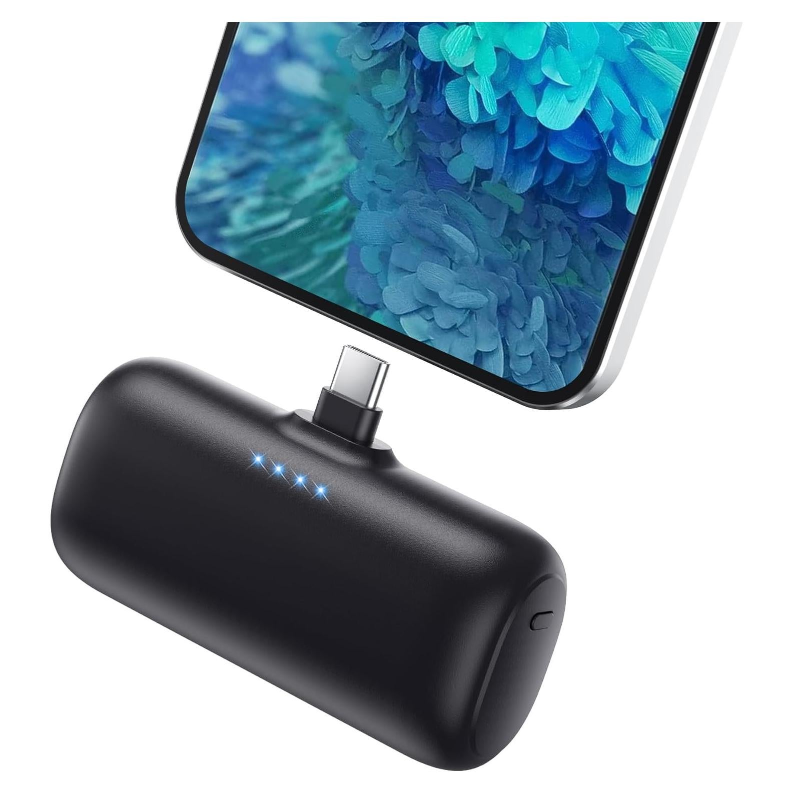 Cargador Portátil Mini USB-C 5200mAh para iPhone y Android