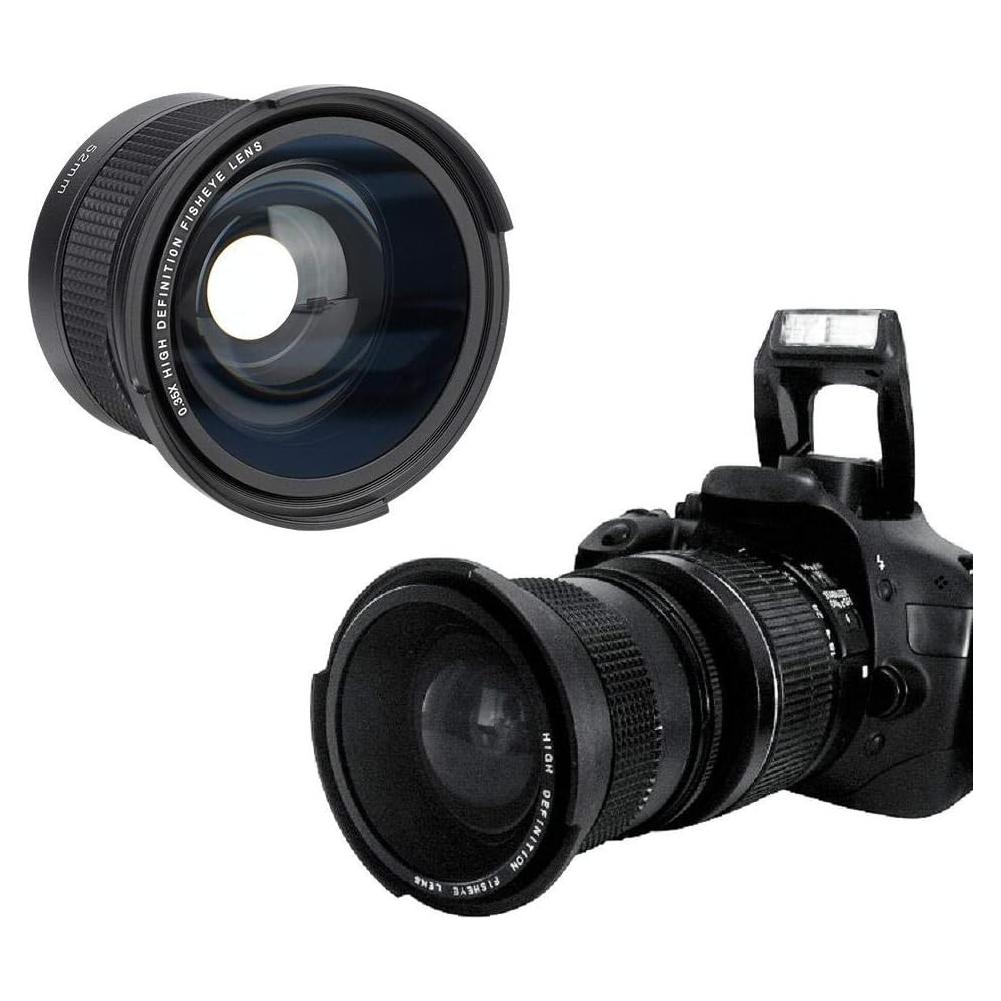 Lente Ojo de Pez 52mm Serounder Gran Angular 0.35X