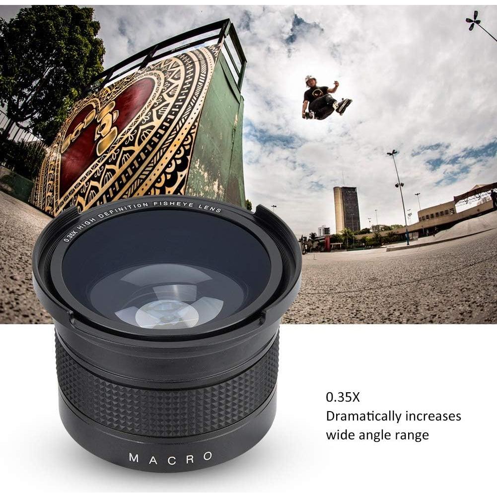 Lente Ojo de Pez 52mm Serounder Gran Angular 0.35X