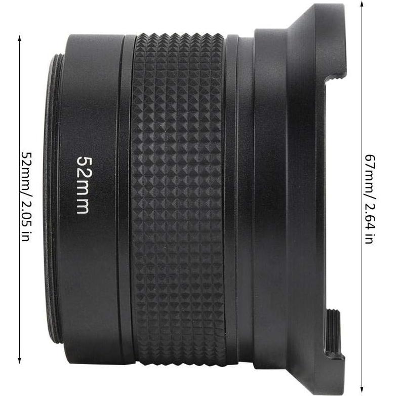 Lente Ojo de Pez 52mm Serounder Gran Angular 0.35X