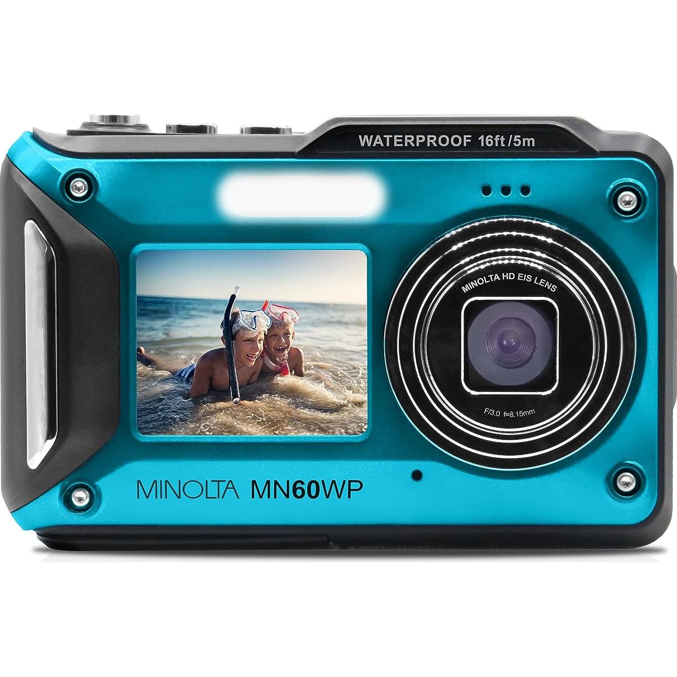 Cámara Digital Impermeable Minolta MN60WP 48MP 4K UHD