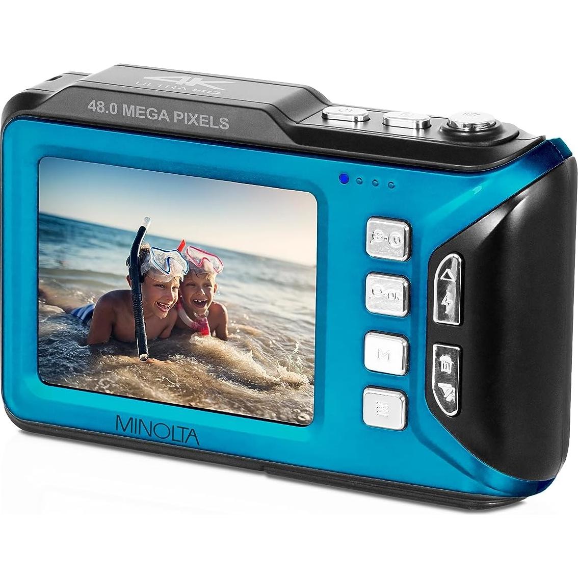 Cámara Digital Impermeable Minolta MN60WP 48MP 4K UHD