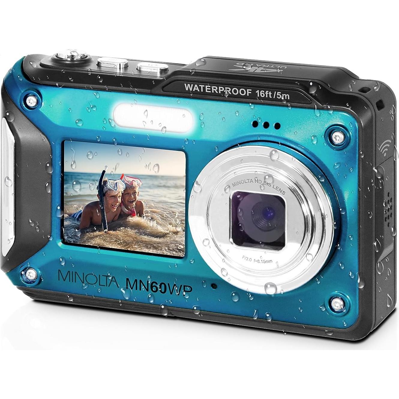 Cámara Digital Impermeable Minolta MN60WP 48MP 4K UHD