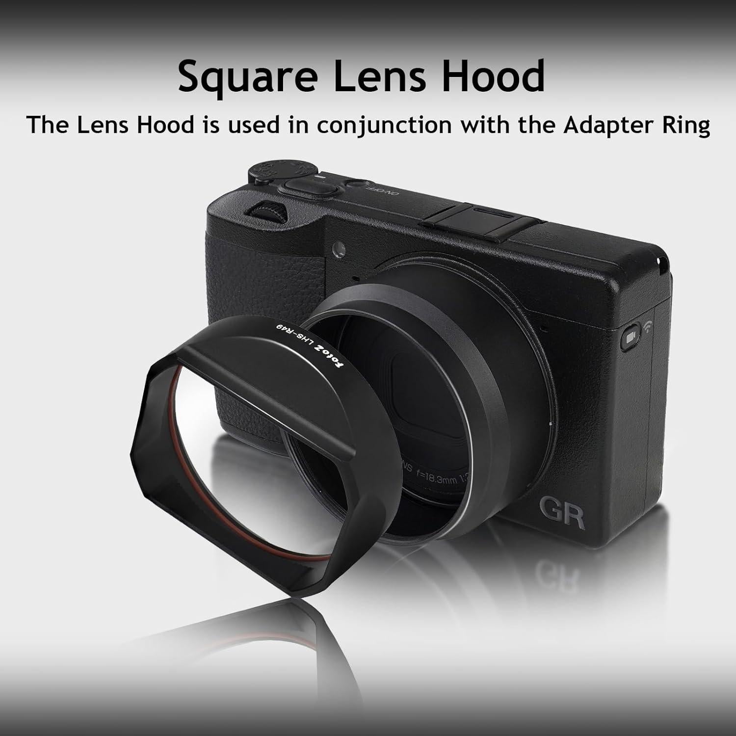 Lente Gran Angular y Macro 49mm FotoZ para Ricoh GR IIIX