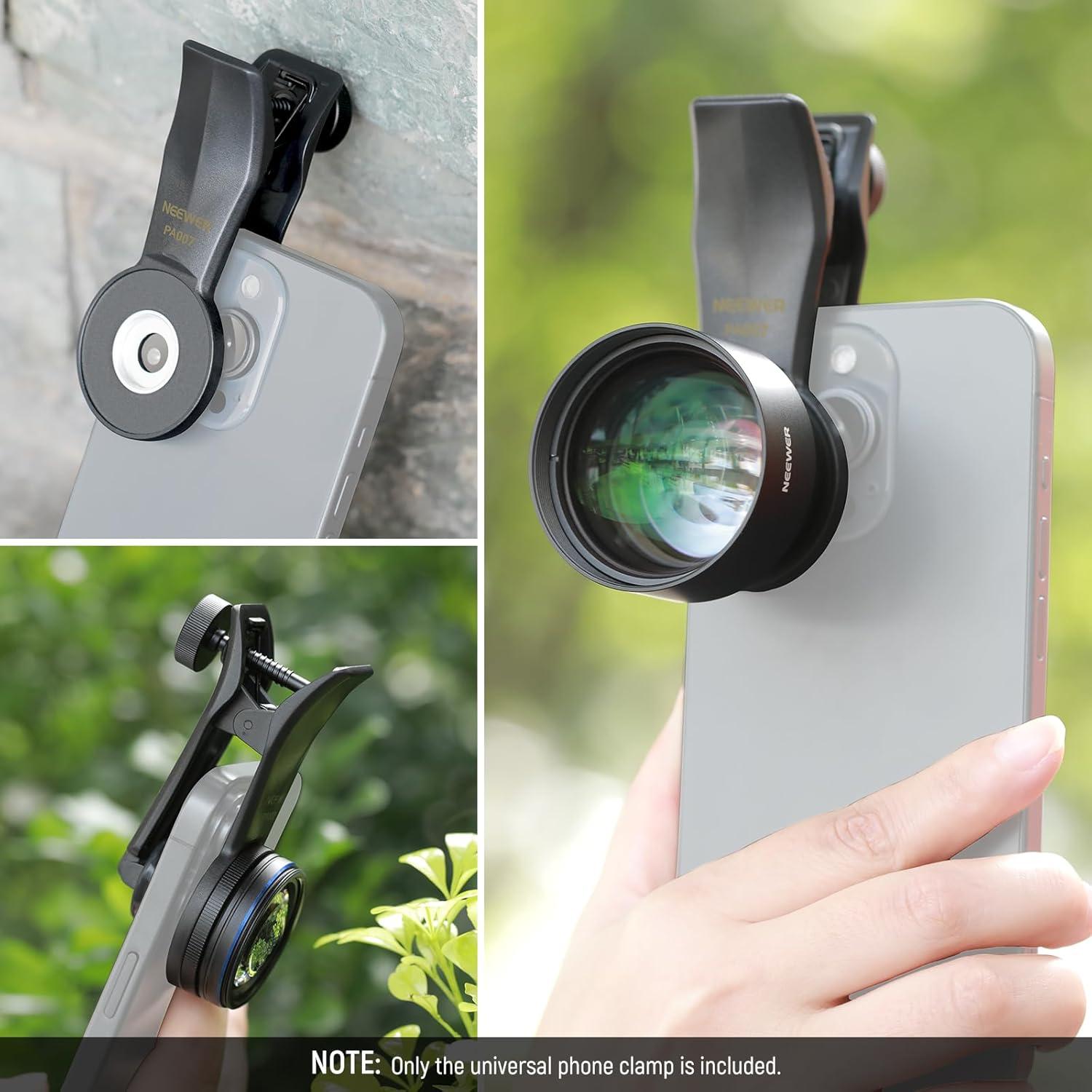 Abrazadera Universal para Teléfono NEEWER 17mm Lente Roscada