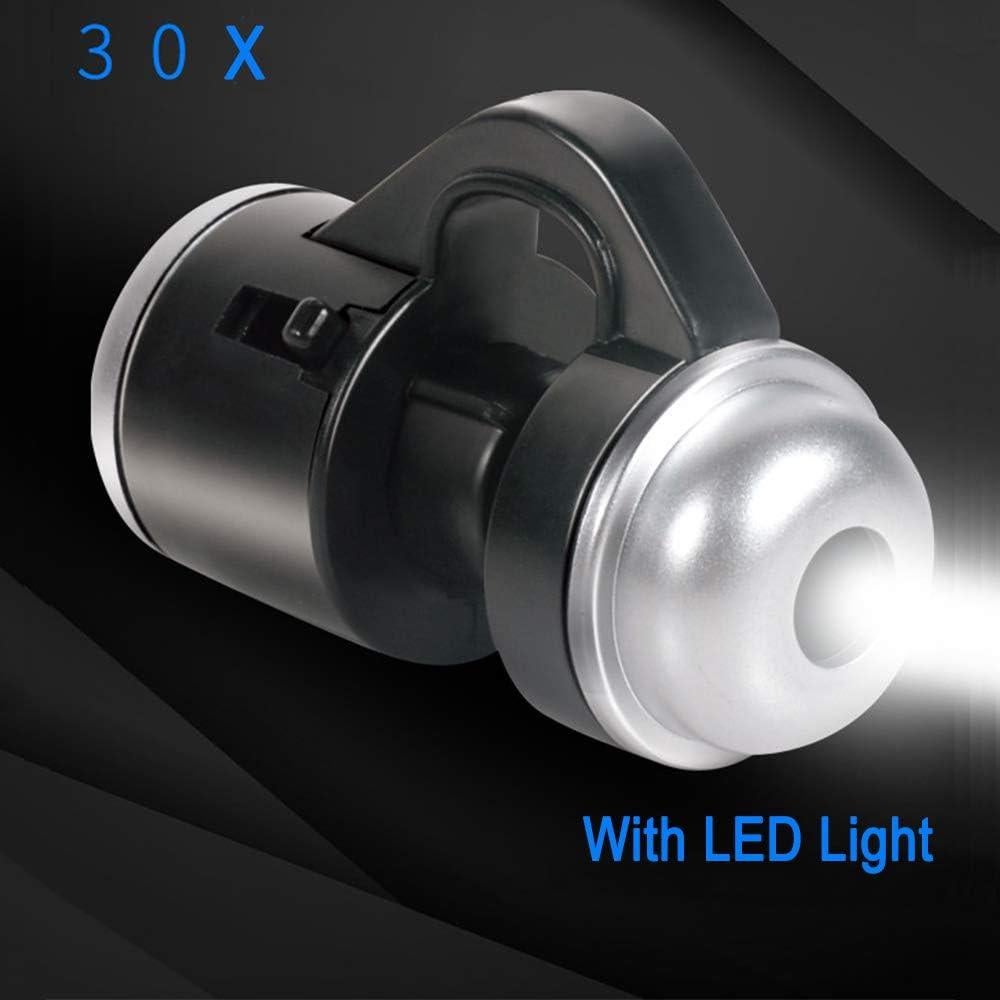 Lente de cámara para móvil Jiusion 30X con LED