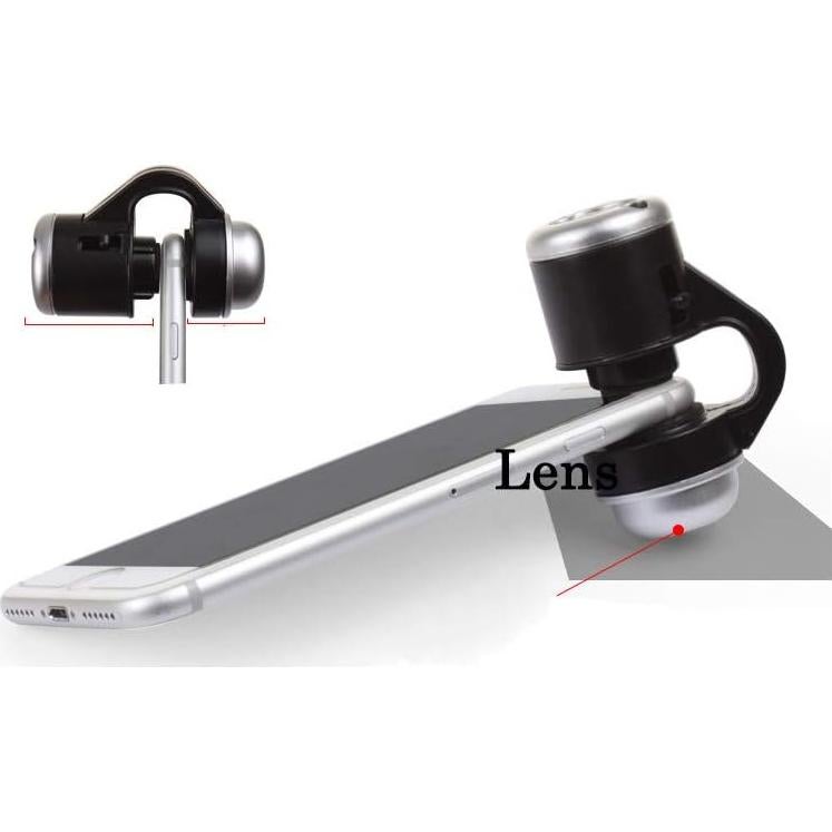 Lente de cámara para móvil Jiusion 30X con LED