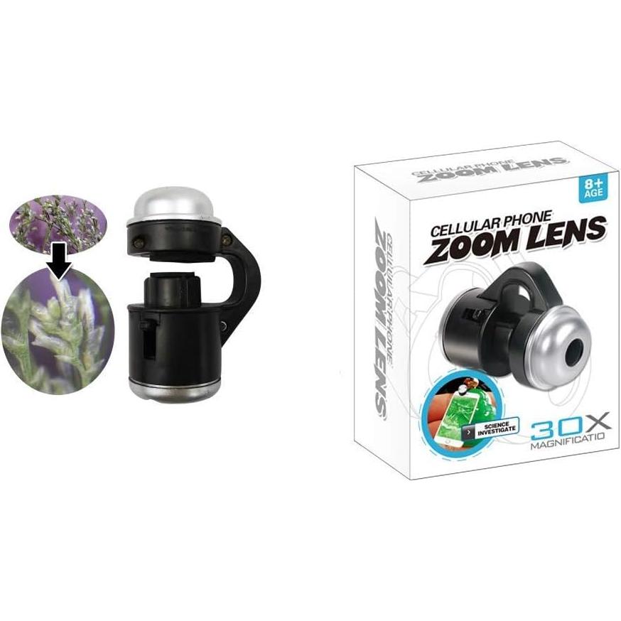 Lente de cámara para móvil Jiusion 30X con LED