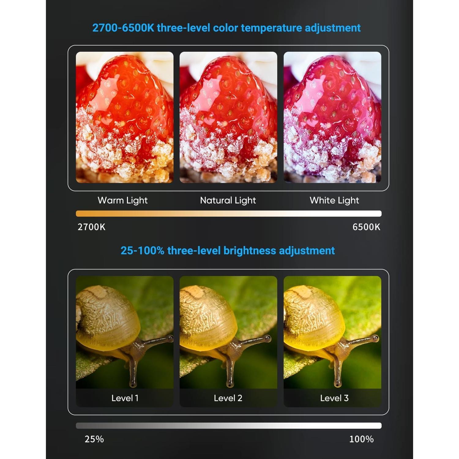 Lente Macro APEXEL con Luz LED y Batería Recargable 350mAh