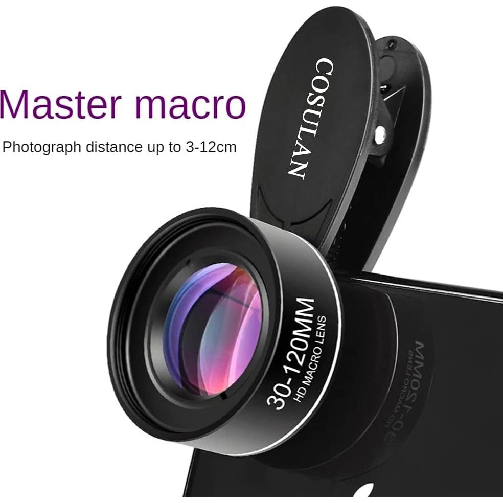 Lente Macro COSULAN 4K UHD para Smartphone 30-120mm