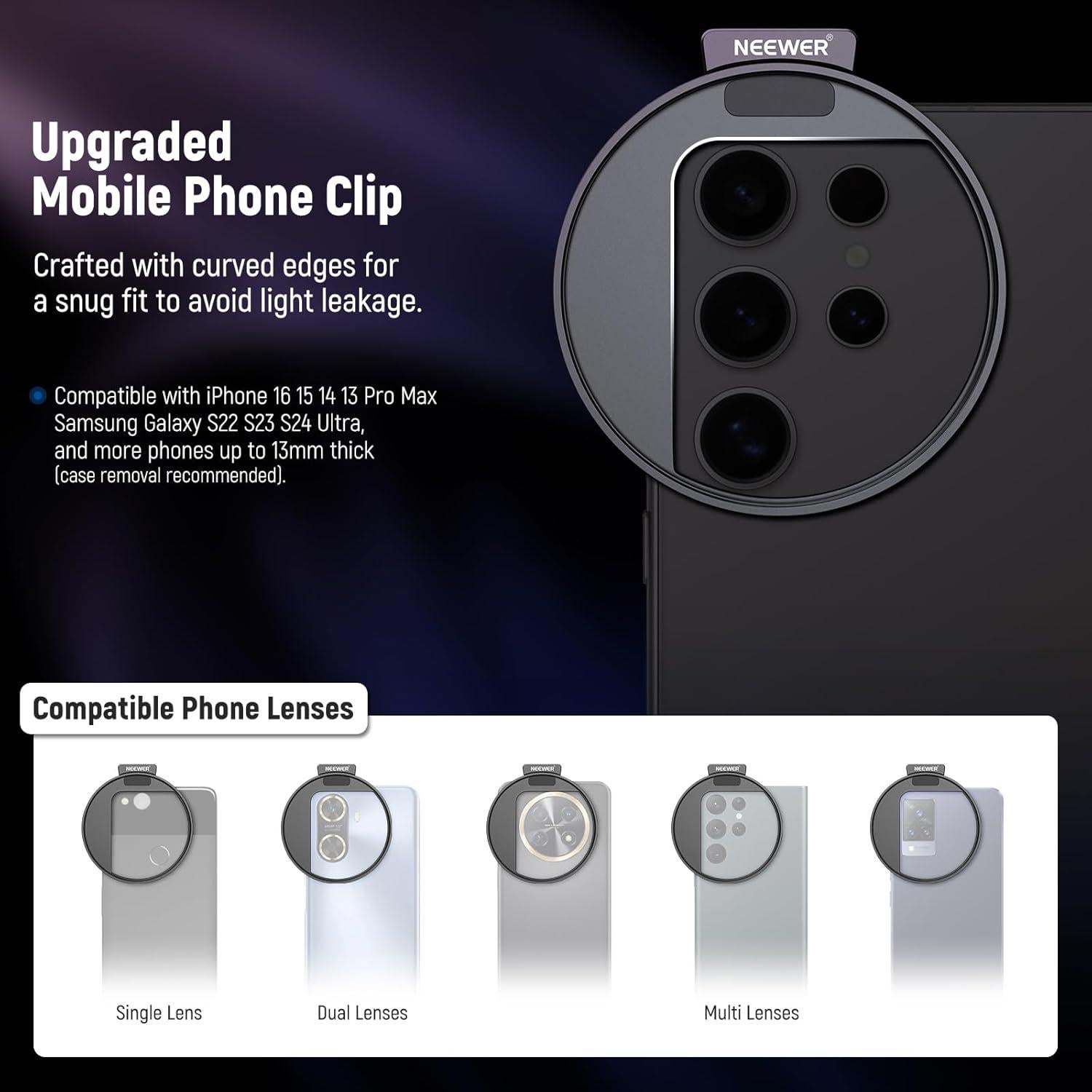 Filtro CPL 67mm NEEWER para Smartphone y DSLR - HD