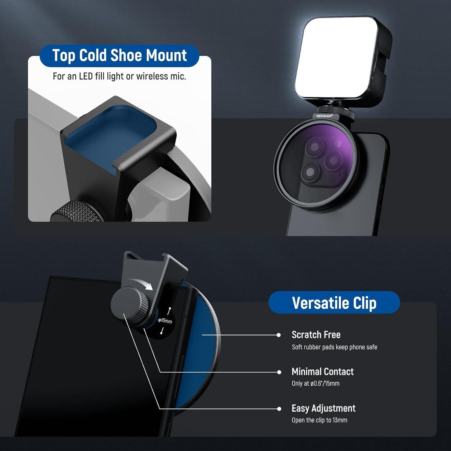 Filtro CPL 67mm NEEWER para Smartphone y DSLR - HD