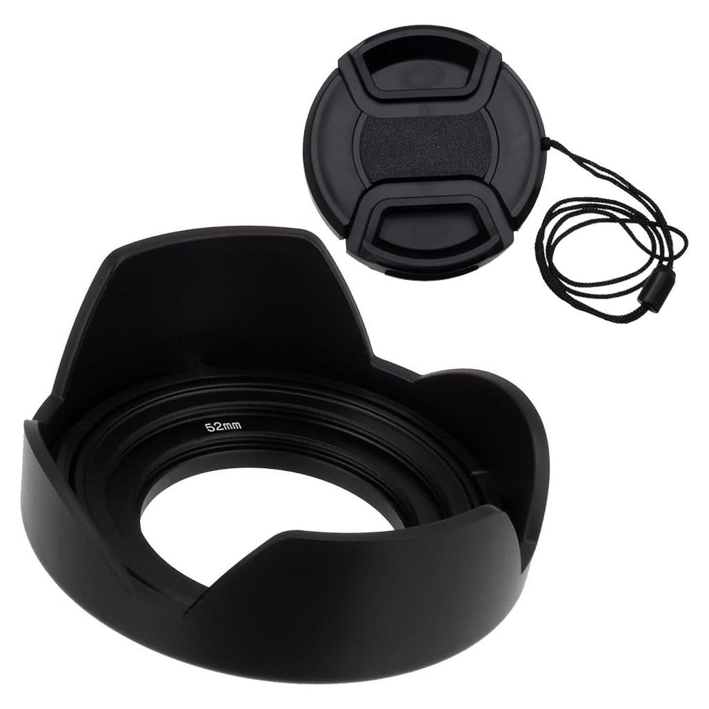 Reversible Flower Hood for Samsung 16-50mm f/3.5-5.6 Power Zoom ED OIS Kit Lens - Detachable Tulip Lens Hood w/Inner Pinch Cap for Samsung Mirrorless Digital Camera Such as NX500, NX3000